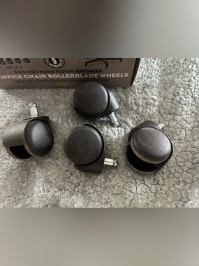 Office chair, replacement caster wheels.
